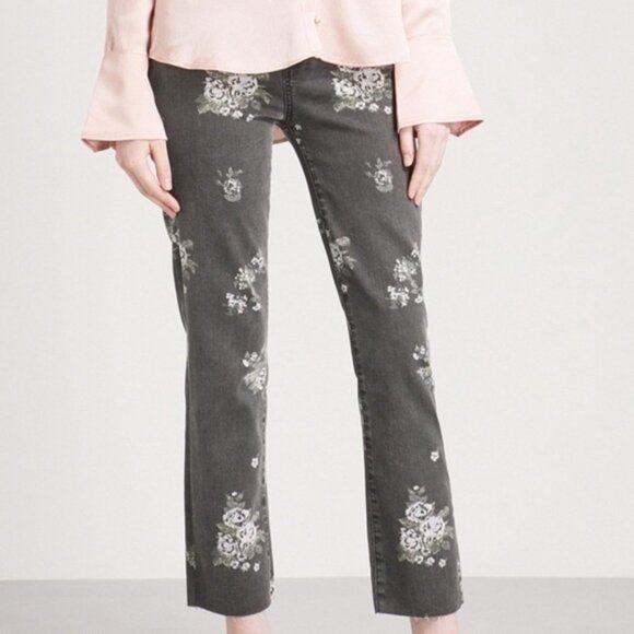 PAIGE Hoxton Straight floral-print high-rise‎ jeans - Picture 12 of 14
